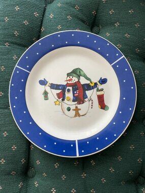 Snowman Dinner Plate